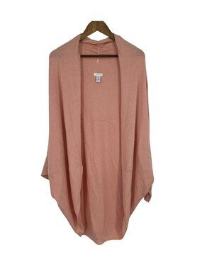 Chicos Open Front Dusty Pink Cardigan Sweater Women's Size 3 US XL